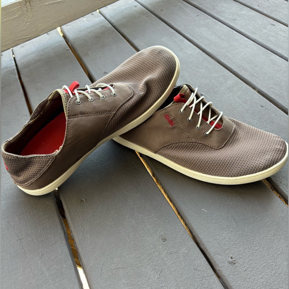 OluKai Mens No Tie Boat Shoes